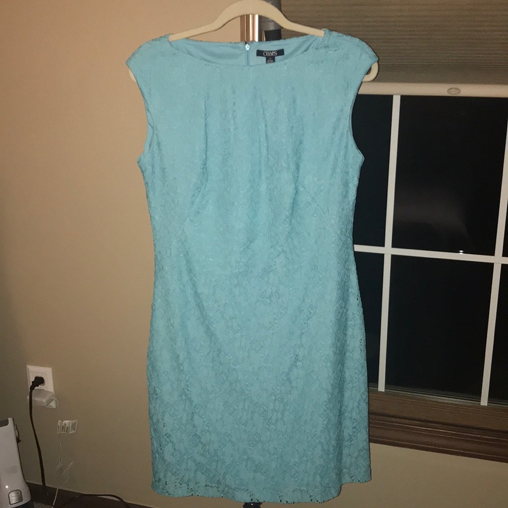 Blue lace dress 👗